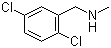 structure of CAS# 90390-16-2, N-(2,5-Dichlorobenzyl)-N-methylamine