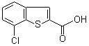 structure of CAS# 90407-16-2, 7-氯苯并[b]噻吩-2-羧酸