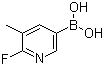 structure of CAS# 904326-92-7, 6-氟-5-甲基吡啶-3-硼酸