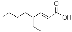 CAS # 90464-78-1, 4-Ethyl-2-octenoic acid, 4-Ethyloct-2-enoic acid, NSC 14875