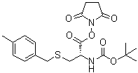 CAS # 90545-10-1, (S)-[2-[(2,5-Dioxo-1-pyrrolidinyl)oxy]-1-[[[(4-methylphenyl)methyl]thio]methyl]-2-oxoethyl]carbamic acid 1,1-dimethylethyl ester