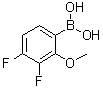 structure of CAS# 905583-06-4, (3,4-Difluoro-2-methoxyphenyl)boronic acid
