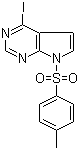 structure of CAS# 906092-45-3, 4-碘-7-[(4-甲苯基)磺酰基]-7H-吡咯并[2,3-d]嘧啶