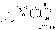 CAS # 90628-79-8, 4-Fluorobenzenesulfonic acid 4-[(aminocarbonyl)amino]-3-nitrophenyl ester