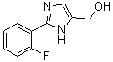 structure of CAS# 906477-25-6, 2-(2-氟苯基)-1H-咪唑-5-甲醇