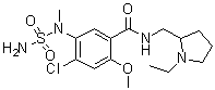 CAS 登录号：90763-45-4, 5-[(氨基磺酰基)甲基氨基]-4-氯-N-[(1-乙基-2-吡咯烷基)甲基]-2-甲氧基苯甲酰胺