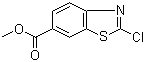 structure of CAS# 90792-69-1, 2-Chloro-6-benzothiazolecarboxylic acid methyl ester