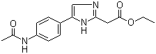 CAS 登录号：908007-24-9, 5-[4-(乙酰氨基)苯基]-1H-咪唑-2-乙酸乙酯