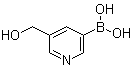 structure of CAS# 908369-20-0, [5-(Hydroxymethyl)-3-pyridinyl]boronic acid