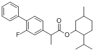 structure of CAS# 908559-44-4, 氟比洛芬外消旋-薄荷基酯