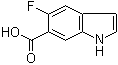structure of CAS# 908600-74-8, 5-Fluoro-1H-indole-6-carboxylic acid