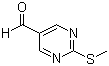 structure of CAS# 90905-31-0, 2-(Methylthio)pyrimidine-5-carbaldehyde