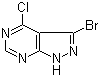 structure of CAS# 90914-41-3, 3-溴-4-氯-1H-吡唑并[3,4-d]嘧啶
