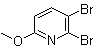 structure of CAS# 909720-21-4, 2,3-Dibromo-6-methoxypyridine