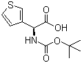 structure of CAS# 910309-12-5, Boc-(S)-3-Thienylglycine