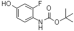structure of CAS# 911297-02-4, 3-氟-4-(叔丁氧羰基氨基)苯酚