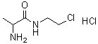 CAS 登录号：91159-31-8, 2-氨基-N-(2-氯乙基)丙酰胺盐酸盐