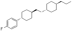 structure of CAS# 91162-04-8, 1-氟-4-[反式-4-[2-(反式-4-丙基环己基)乙基]环己基]苯