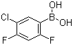 structure of CAS# 911645-24-4, 5-氯-2,4-二氟苯硼酸