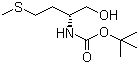 structure of CAS# 91177-57-0, N-叔丁氧羰基-D-蛋氨醇