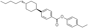 structure of CAS# 91223-44-8, 4-Ethylphenyl 4-(trans-4-pentylcyclohexyl)benzoate