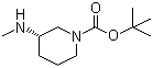 structure of CAS# 912368-73-1, (S)-3-(甲氨基)哌啶-1-羧酸叔丁酯