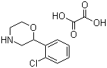 structure of CAS# 913297-04-8, 2-(2-Chlorophenyl)morpholine oxalate