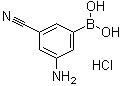 structure of CAS# 913835-26-4, 3-Amino-5-cyanophenylboronic acid hydrochloride