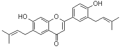 CAS 登录号：91433-17-9, 异戊烯基甘草黄酮 A