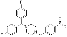 CAS # 914349-64-7, 1-[Bis(4-fluorophenyl)methyl]-4-[(4-nitrophenyl)methyl]piperazine