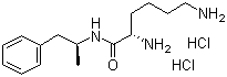 CAS 登录号：914480-48-1, (2S)-2,6-二氨基-N-[(1S)-1-甲基-2-苯乙基]己酰胺二盐酸盐