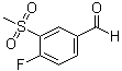 CAS 登录号：914636-50-3, 4-氟-3-(甲基磺酰基)苯甲醛