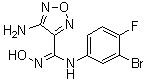 structure of CAS# 914638-30-5, 4-氨基-N-(3-溴-4-氟苯基)-N'-羟基-1,2,5-恶二唑-3-甲脒