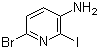 structure of CAS# 915006-52-9, 5-Amino-2-bromo-6-iodopyridine