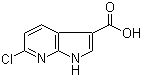 structure of CAS# 915140-96-4, 6-氯-1H-吡咯并[2,3-b]吡啶-3-甲酸