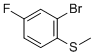 structure of CAS# 91524-70-8, 2-溴-4-氟硫代苯甲醚
