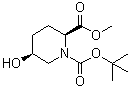structure of CAS# 915976-32-8, 1-tert-Butyl 2-methyl (2S,5S)-5-hydroxypiperidine-1,2-dicarboxylate