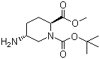 structure of CAS# 915976-35-1, 1-tert-Butyl 2-methyl (2S,5R)-5-aminopiperidine-1,2-dicarboxylate