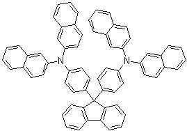 structure of CAS# 916061-87-5, 9,9-Bis[4-[di(naphth-2-yl)amino]phenyl]fluorene
