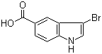 structure of CAS# 916179-87-8, 3-溴吲哚-5-甲酸