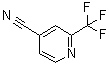 structure of CAS# 916210-02-1, 2-(三氟甲基)-4-吡啶甲腈