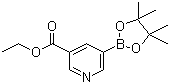 structure of CAS# 916326-10-8, 3-(Ethoxycarbonyl)pyridine-5-boronic acid pinacol ester