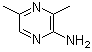 structure of CAS# 91678-81-8, 3,5-Dimethyl-2-pyrazinamine