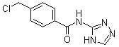 structure of CAS# 916791-21-4, 4-(Chloromethyl)-N-1H-1,2,4-triazol-5-ylbenzamide