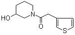 structure of CAS# 916791-32-7, 1-(3-Hydroxy-1-piperidinyl)-2-(3-thienyl)ethanone