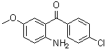 structure of CAS# 91713-54-1, (2-Amino-5-methoxyphenyl)(4-chlorophenyl)methanone