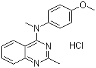 structure of CAS# 917369-31-4, N-(4-甲氧基苯基)-N,2-二甲基-4-喹唑啉胺盐酸盐