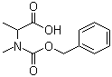 structure of CAS# 91738-83-9, N-(Benzyloxycarbonyl)-N-methyl-DL-alanine