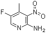 structure of CAS# 917918-86-6, 5-氟-4-甲基-3-硝基-2-吡啶胺