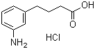 structure of CAS# 91843-18-4, 4-(3-氨基苯基)丁酸盐酸盐